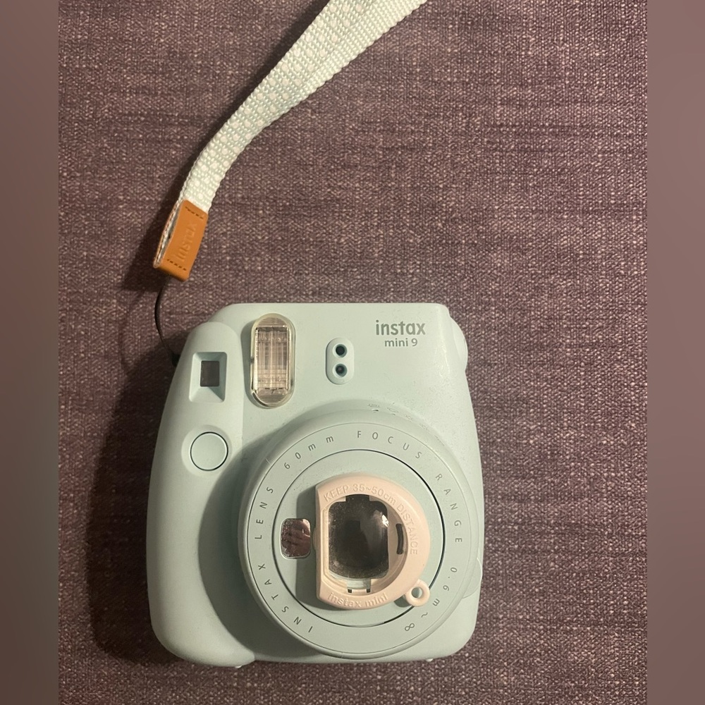 Fujifilm Instax Mini 9 with wrist strap